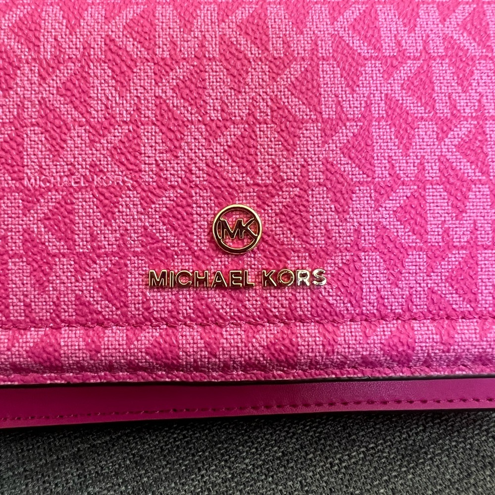 NWT MICHAEL KORS JET SET CHARM SMALL PHONE CHAIN CROSSBODY BAG CLUTCH - Picture 2 of 11